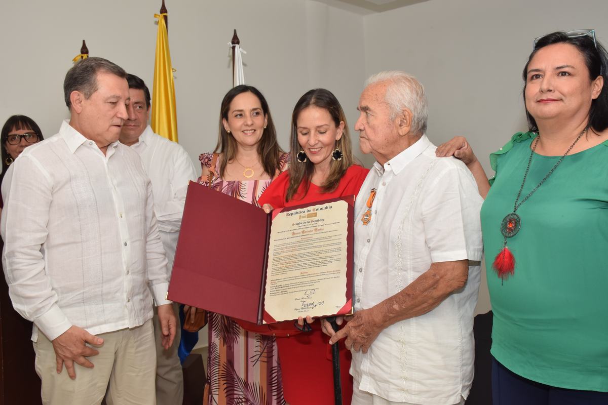 La familia del maestro Álvaro Córdoba.